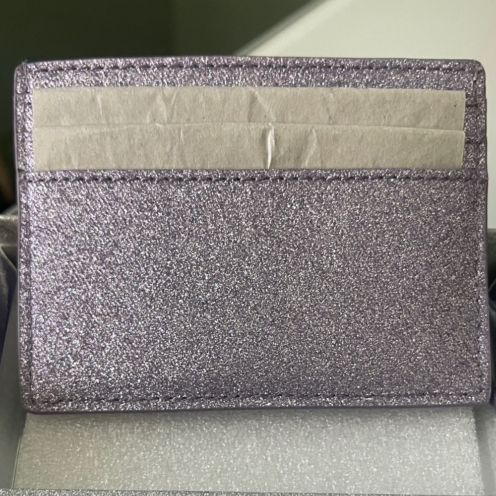 Kate Spade Lavender Glitter Card Holder - Picture 3 of 4